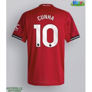 Manchester United Matheus Cunha #10 Hemmatröja 2025-26 Kortärmad